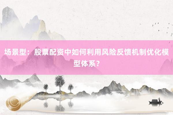 场景型：股票配资中如何利用风险反馈机制优化模型体系？